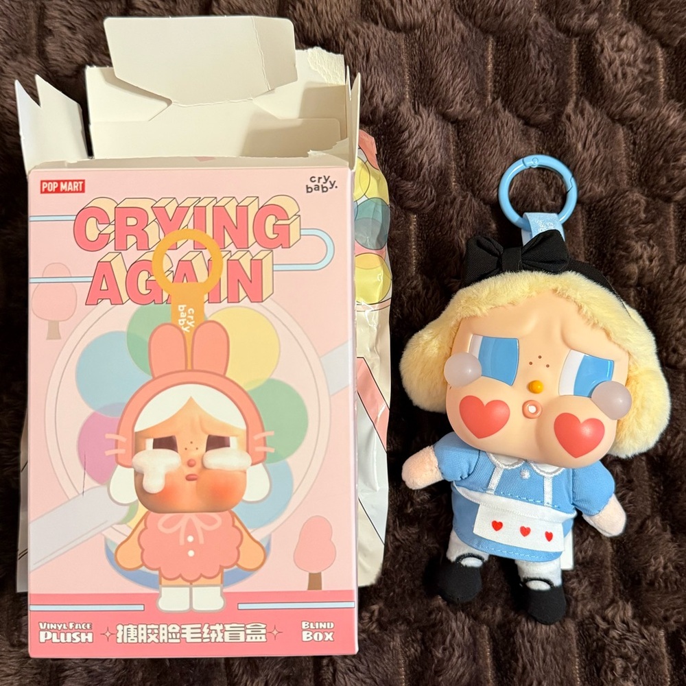 Crying Again CryBaby Plush Keychain - She’s Alice